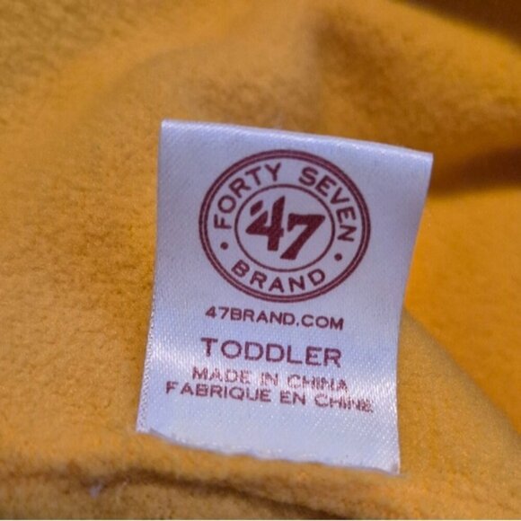 Boston Bruins boys fleece lined toddler knit hat with ears, VGUC - Picture 4 of 4